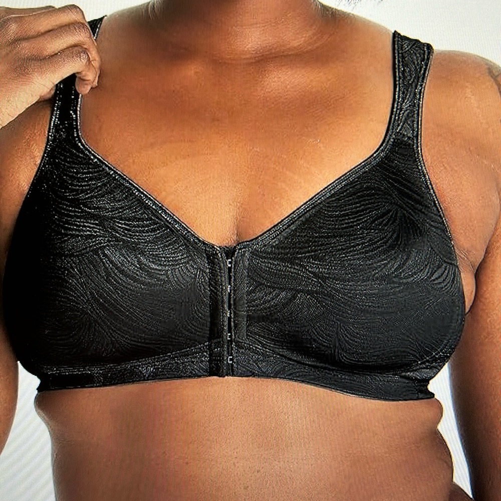 Playtex 18 Hour Front Close Wirefree Bra - Black